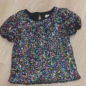 Colorful Sequin Kids Tee